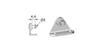 Technical drawing - Endfitting - Brackets mandrel